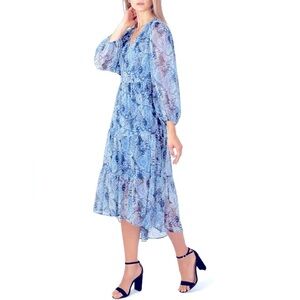 JOIE Tiered Paisley Dress